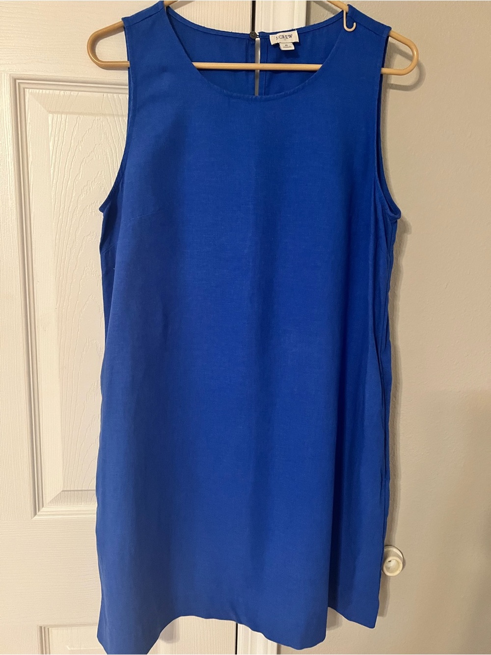 J.Crew Sleeveless Blue Shift Dress